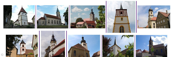 Kirchen der Pfarrei Hellmitzheimer Bucht