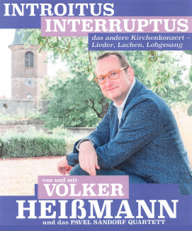 Plakat für ein Kirchenkonzert mi Volker Heißmann