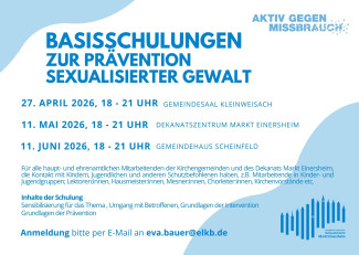 Termine der Basisschulungen