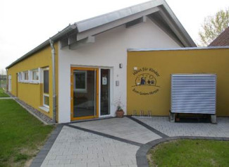Außenansicht des Krippengebäudes des Kinderhauses "Zum Guten Hirten" in Markt Einersheim