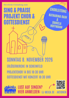 Sing and Praise Projektchor und Gottesdienst
