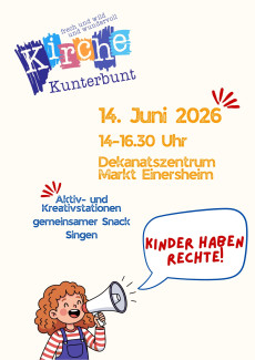Kirche Kunterbunt am 14. Juni 2026 in Markt Einersheim